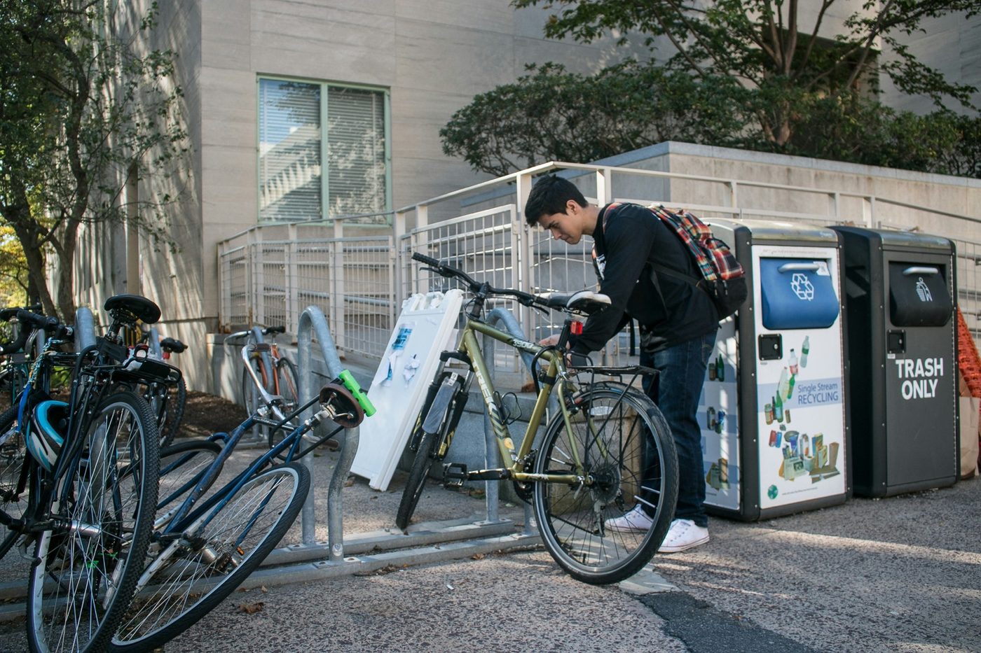 E-bike in a transit, parking, or urban access setting